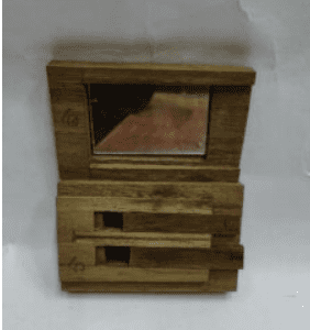 Thiruman Petti (Slide Type) (M) Wood – 1no